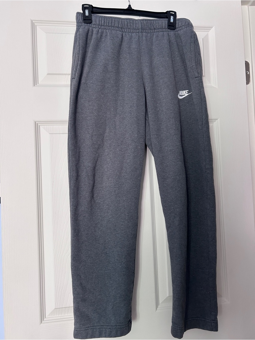Nike Youth Charcoal Gray Fleece Joggers